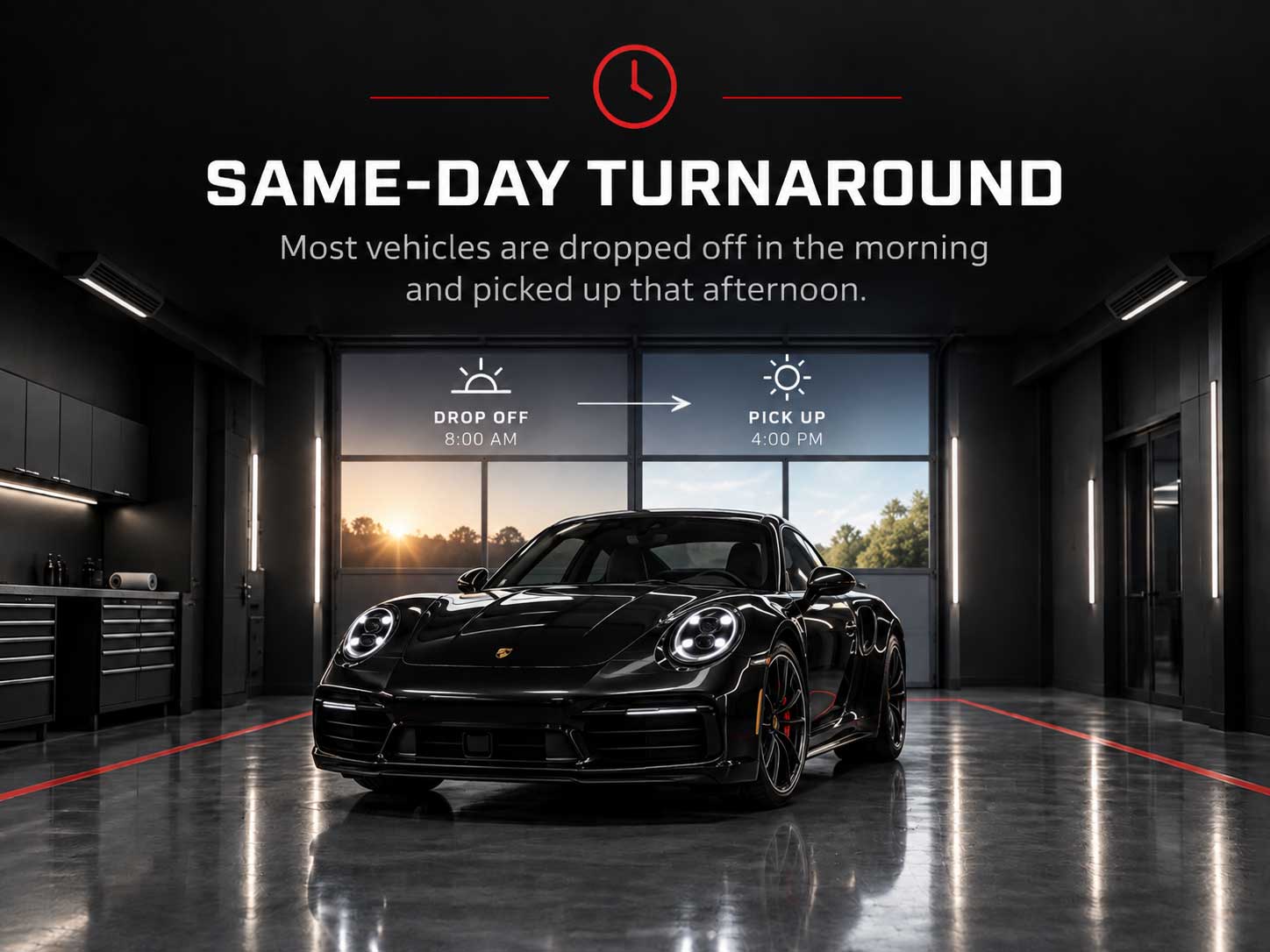 Same-day turnaround