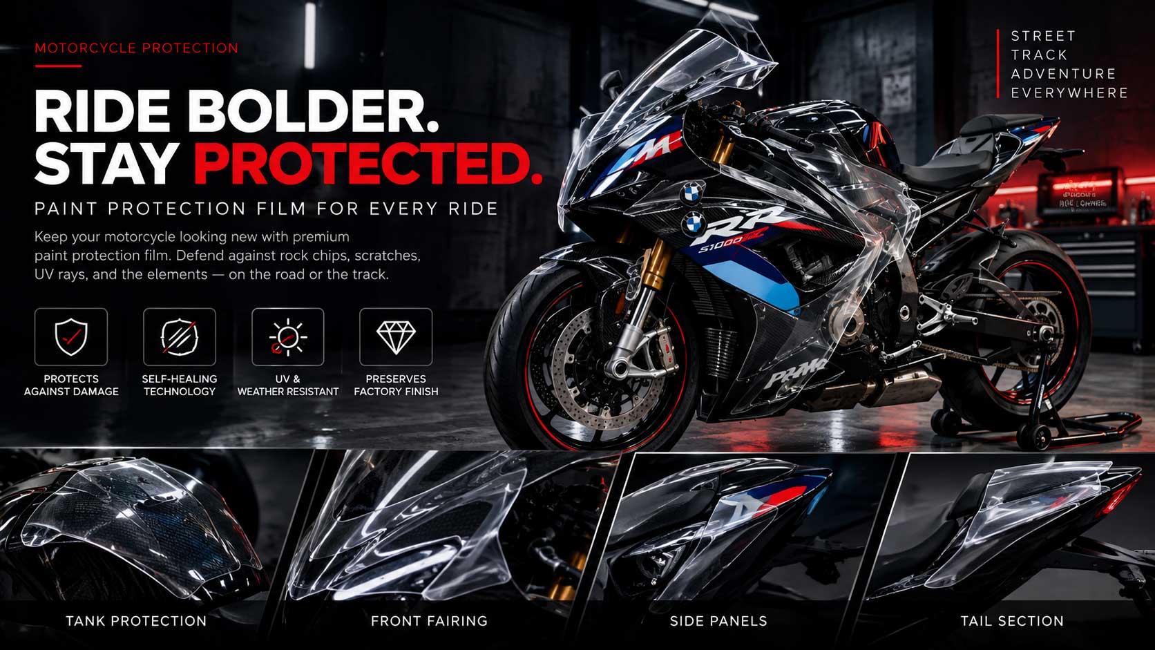 Motorcycle Paint Protection Film in Farmingdale, NY
