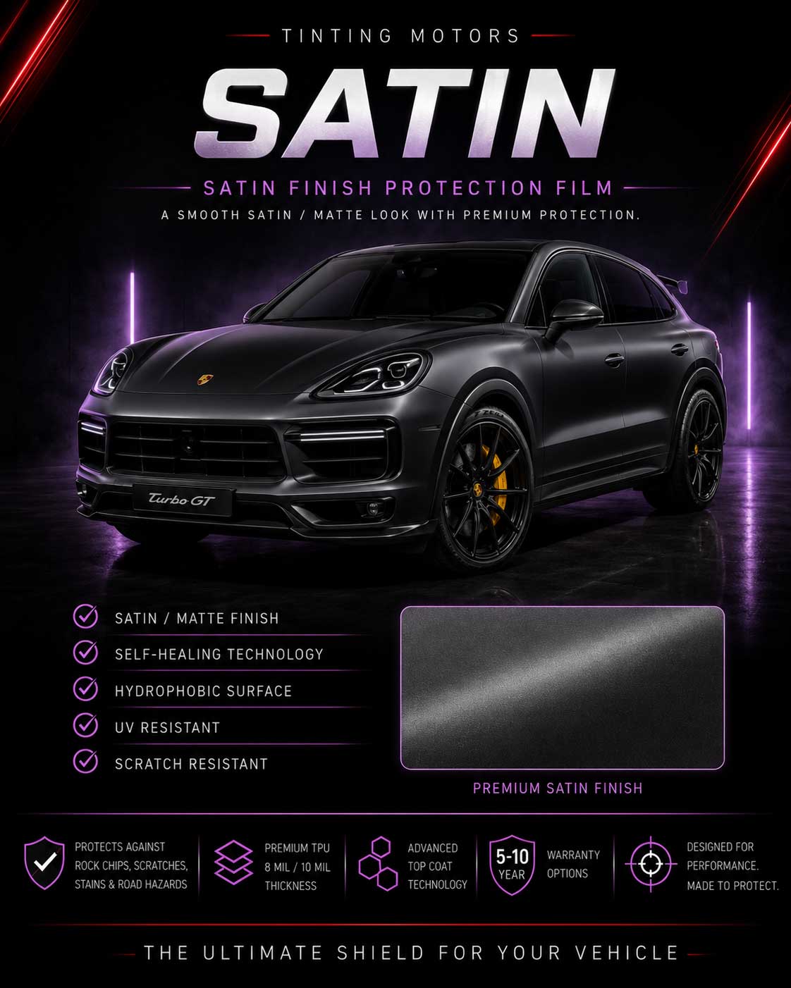 Satin Automotive Protection Ad