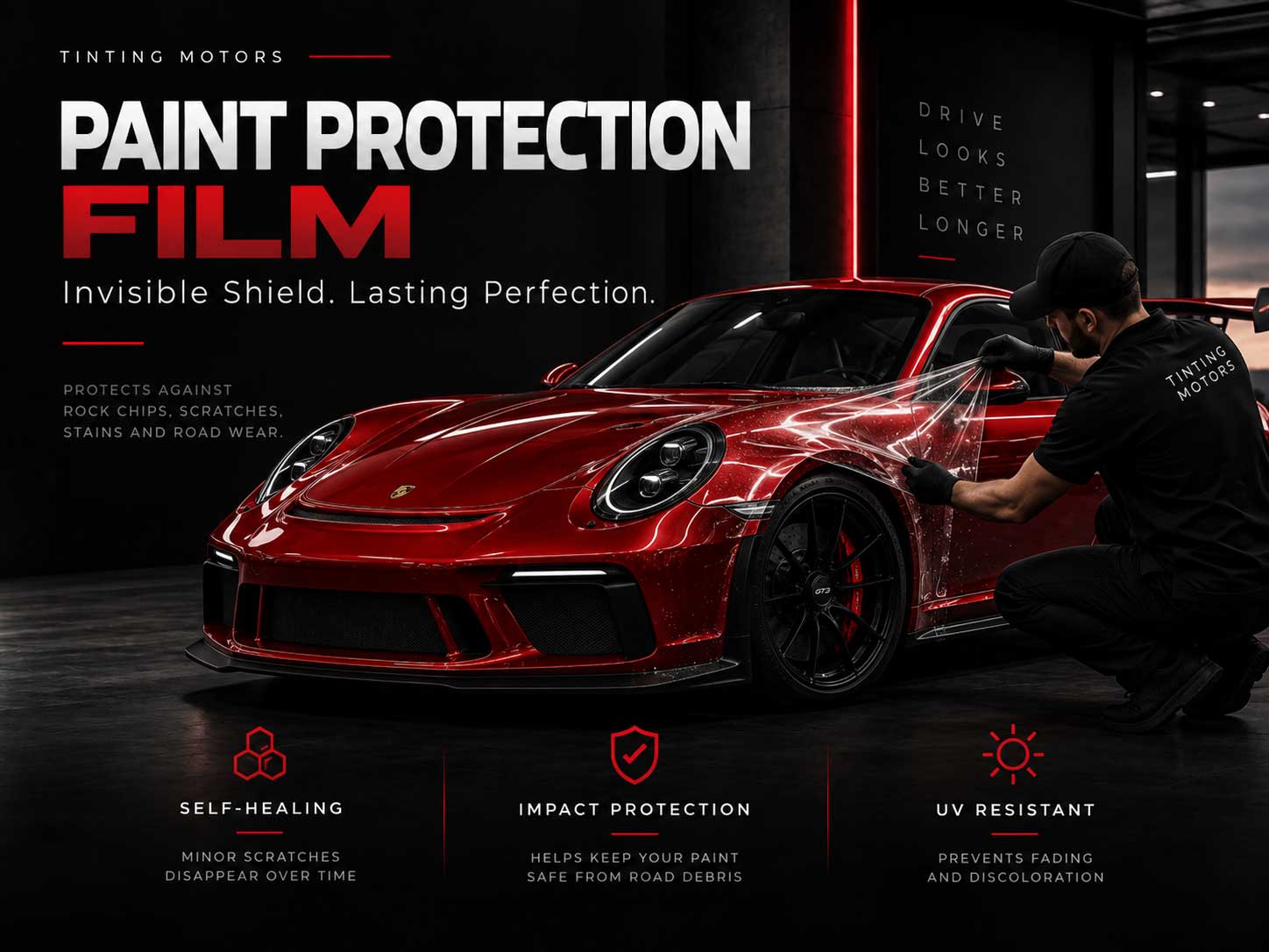 High-gloss paint protection film